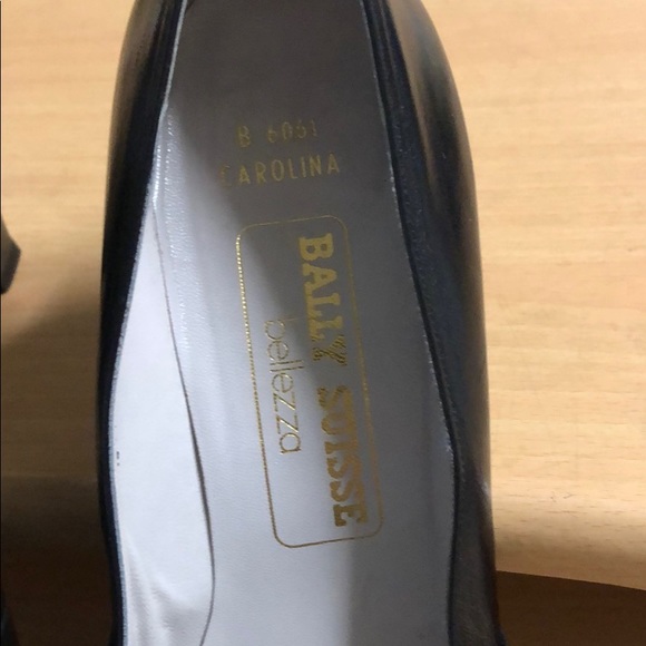 Bally Suisse Pumps Black Leather Suede 6.5 - Picture 3 of 16